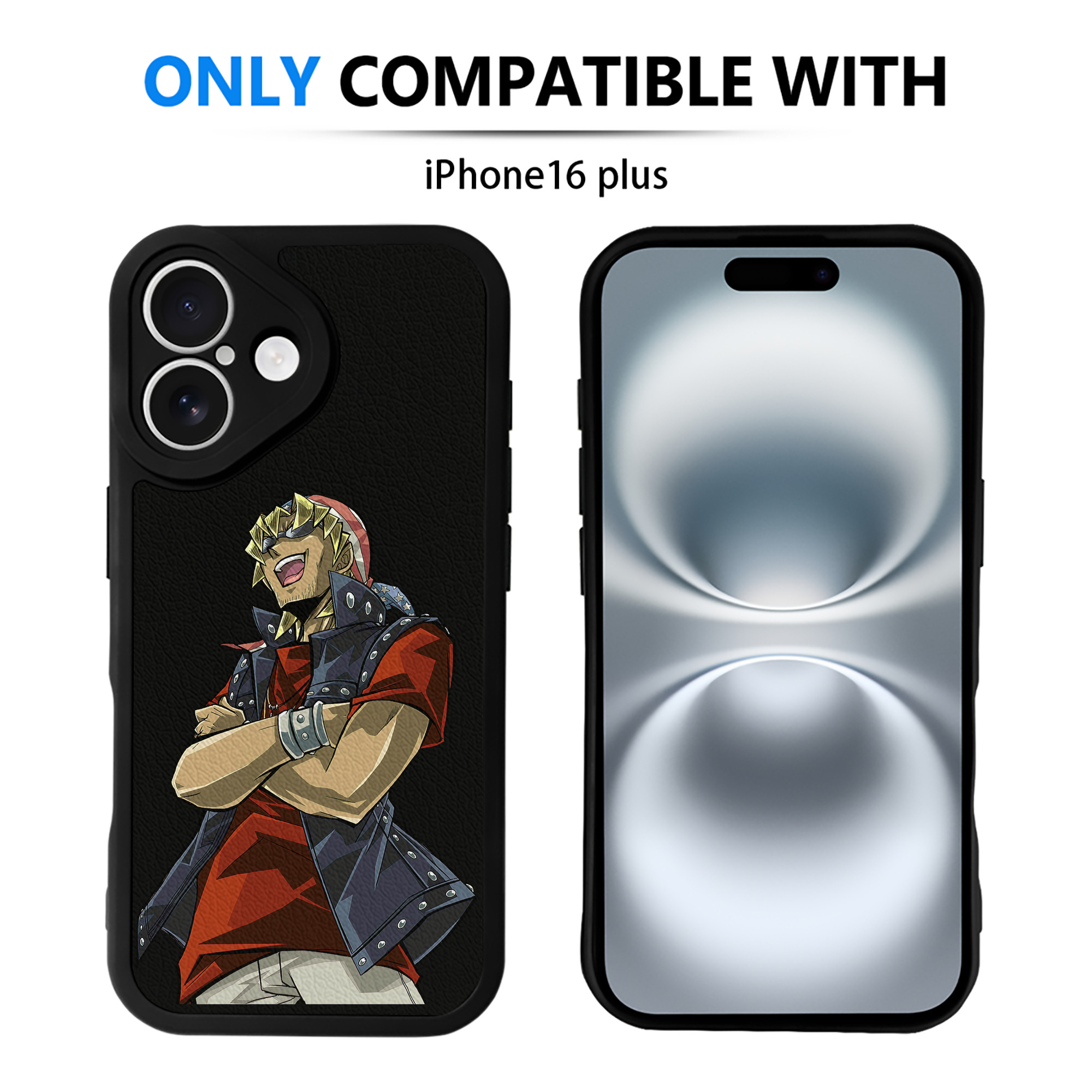 遊☆戯☆王 Yu-Gi-Oh! 【iPhone 16シリーズ対応】シリコンスマホケース（レザー調） 材質：シリコン